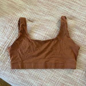 Everlane Cotton Tank Bra Color Honey
